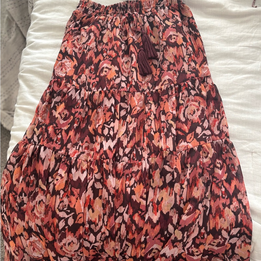 Floral Bohemian Maxi Skirt